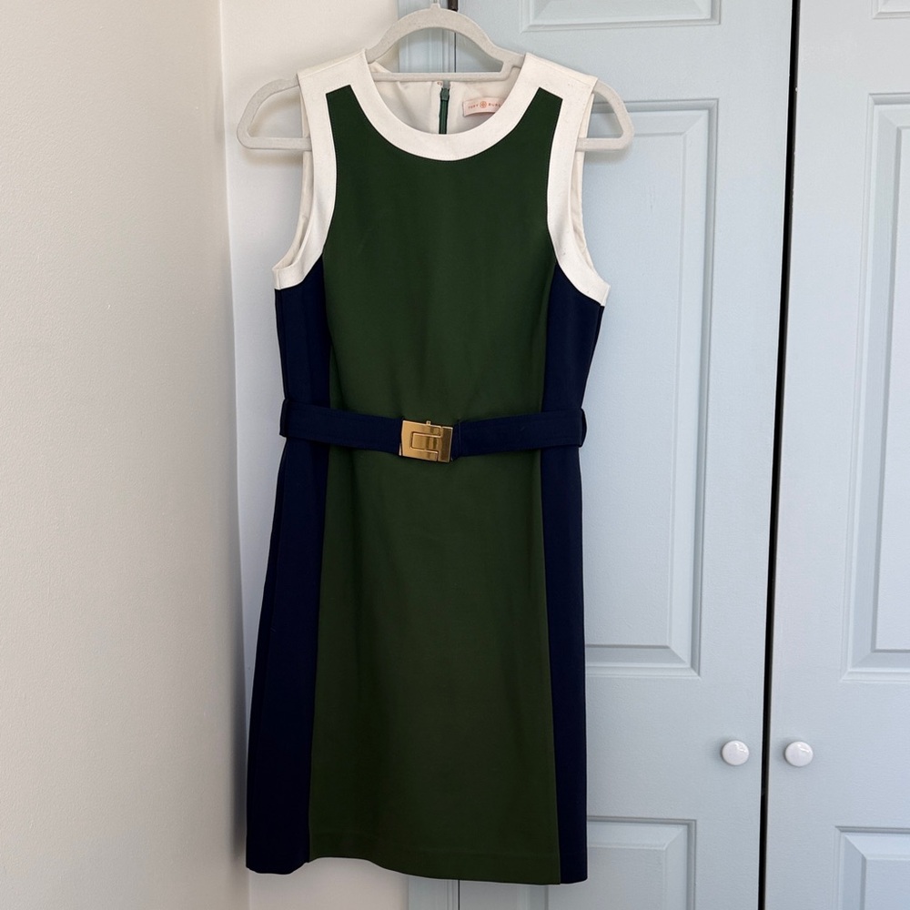 Tory Burch Colorblock Pattern Dress - Medium - Picture 2 of 12